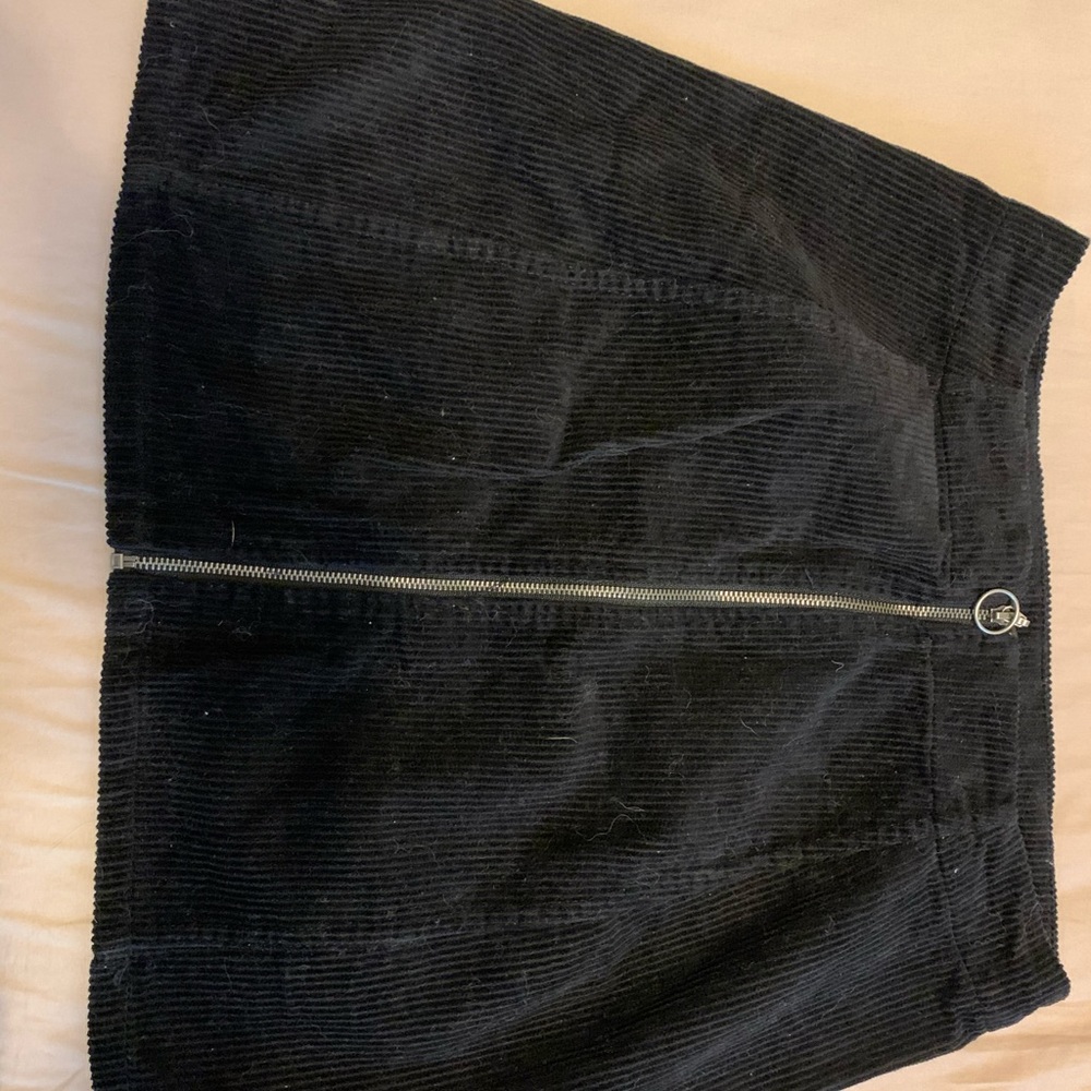 Black corduroy skirt. Worn ONCE.